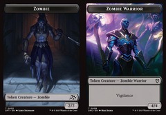 Zombie (0003) // Zombie Warrior (0009) Double-Sided Token